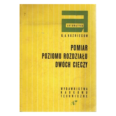 POMIAR POZIOMU ROZDZIAŁU DWÓCH CIECZY Kuzniecow