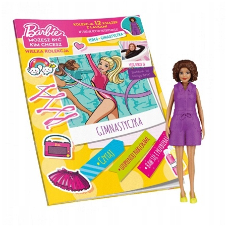 LALKA BARBIE DVF50 GJL65 + KOLEKCJA BARBIE 1-12