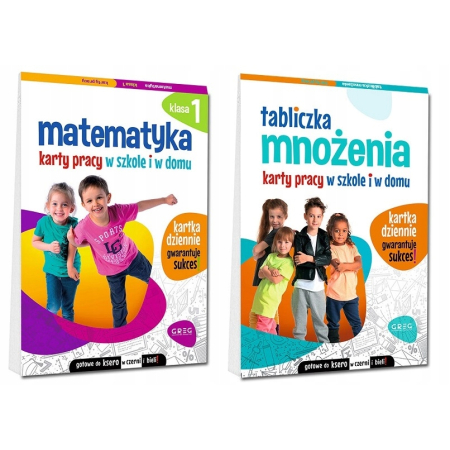 MATEMATYKA KARTY PRACY KL. 1 + TABLICZKA MNOŻENIA