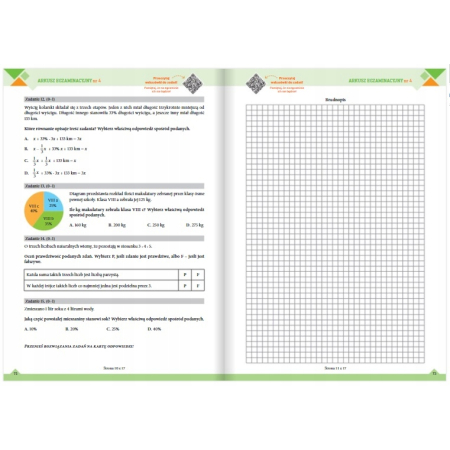 EGZAMIN ÓSMOKLASISTY 2024 MATEMATYKA ARKUSZE