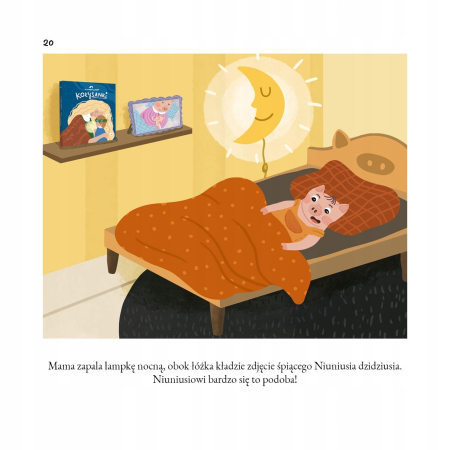 NIUNIUŚ ŚPI BEZ MAMY Aga Nuckowski NATULI (+ zakładka kolorowanka)