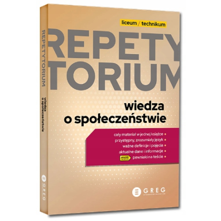 REPETYTORIUM MATURA 2024 WOS WIEDZA O SPOŁECZEŃSTWIE