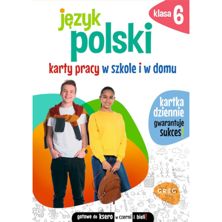 Język polski Karty pracy w domu szkole Klasa 6 GREG