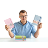 PLANER ZDROWIA DZIECKA + teczka ebook dzienniczek Pan Tabletka niebieski