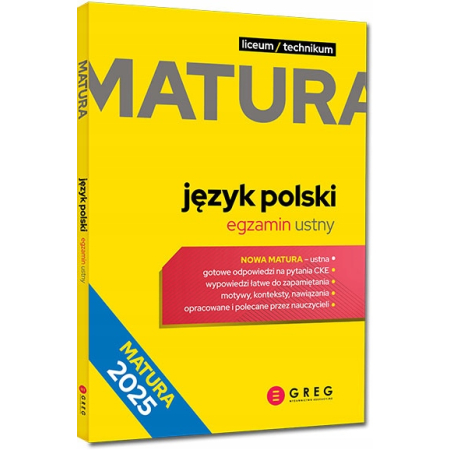 MATURA 2025 JĘZYK POLSKI EGZAMIN USTNY nowa pula pytań