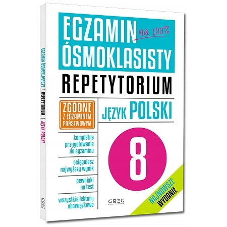 6 x EGZAMIN ÓSMOKLASISTY POLSKI + MATEMATYKA + ANG