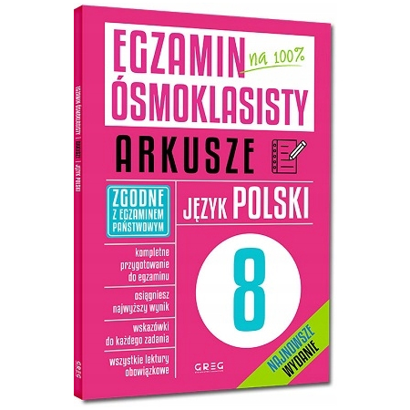 6 x EGZAMIN ÓSMOKLASISTY POLSKI + MATEMATYKA + ANG